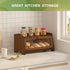 Countertop, JANSNIMEN Vintage Bread Box for Kitchen Large Bread Container Storage, Wooden Farmhouse Bread Box