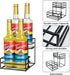 Coffee Syrup Organizer Rack (4 Bottle Capacity) for Kitchen, Small Wine Rack for Bar, Storage for Syrup, Wine, Dressing