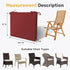 Pack 4, 18.5"*16"*3", UNIKOME Outdoor Chair Cushions of Water Resistant Patio Cushions with Ties, High Density Sponge