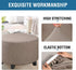 ADPON Ottoman Cover Stretch Ottoman Slipcover Round Ottoman Storage Cover Folding Stool Covers Furniture Protector