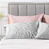 Love's Cabin Satin Pillowcase for Hair and Skin, Light Grey, 20x30 inches, Set of 2