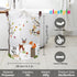 Clastyle 45L Woodland Animals Laundry Basket, Collapsible Waterproof Storage Basket with Handle - 14 * 17.7 in