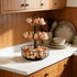 Wolera 3-Tier 360 24+40 Counter Rotating Egg Holder with Egg Capacity - Rustic Farmhouse Kitchen Organizer, Tiered Egg