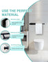 Paper Towel Holder - Self Adhesive or Drilling Under Cabinet Stainless Steel Black Wall Mount for Kitchen