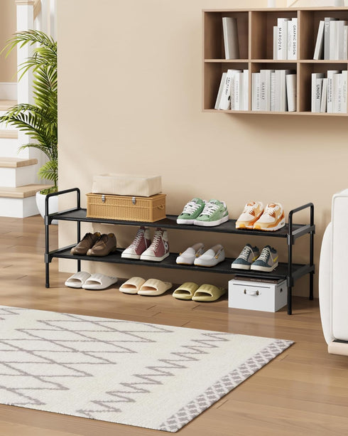 Closet, Closet 36.1" 2 Kitsure Shoe Rack for Shoe Organizer for Front Door Entrance, Stackable Shoe Shelf, Detachable