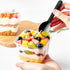 8 oz 100 Sets, Zezzxu Dessert Cups with Lids and Spoons, Square Plastic Dessert To-Go Containers with Dome Lids