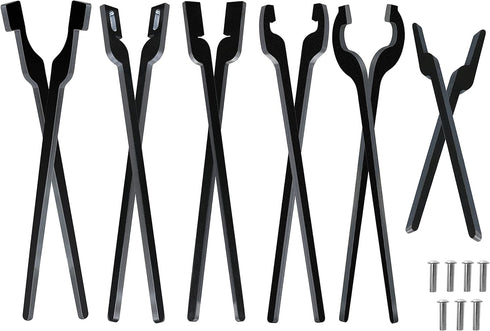 Rapid Tongs Bundle Set, 6 Types of DIY Tongs with Rivet for Beginner Smithing