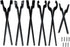 Rapid Tongs Bundle Set, 6 Types of DIY Tongs with Rivet for Beginner Smithing