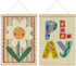 NaZaUK Playroom Wall Decor, Boho Kids Girl Nursery Wall Art, Playroom Calming Corner