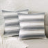 2 Pack Multicolor Stripe Euro Pillow Case, Soft Linen Square Decorative Throw Cushion Cover, 26" x 26"