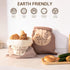 NATURALLY WRAPPED (2 Pack) Reusable Beeswax Bread Bags for Homemade Bread Extra Thick Cotton, XL Natural Cotton Beeswax