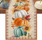 LooPoP Thanksgiving Fall Pumpkin Table Runners Maple Leaf Orange Lattice 13x72 Inches Long