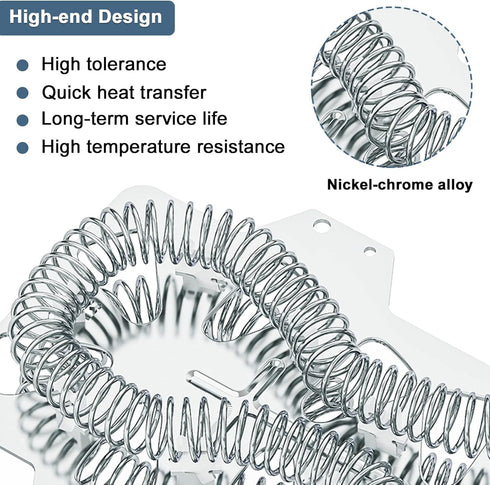 Compatible Dryer Heating Element for Samsung DV220AEW/XAA, DV328AEW/XAA-0001, DV337AEG/XAA-0000