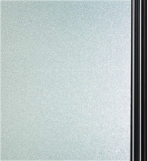 Qualsen Window Privacy Film - Frosted Glass Window Film Matte White Non-Adhesive Static Cling for Home Office
