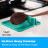 Aqua Green Silicone Spoon Rest for Stove Top with Drip Pad (Two Pack) - Heat-Resistant, BPA-Free Utensil Rest & Spoon Holder for Kitchen Counter - Grill Utensil Holder for Spatulas, Tongs, Ladles
