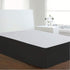 Luxury Hotel Tailored Bed Skirt, Box Pleats, Twin Size, 14 Inch Drop, Black
