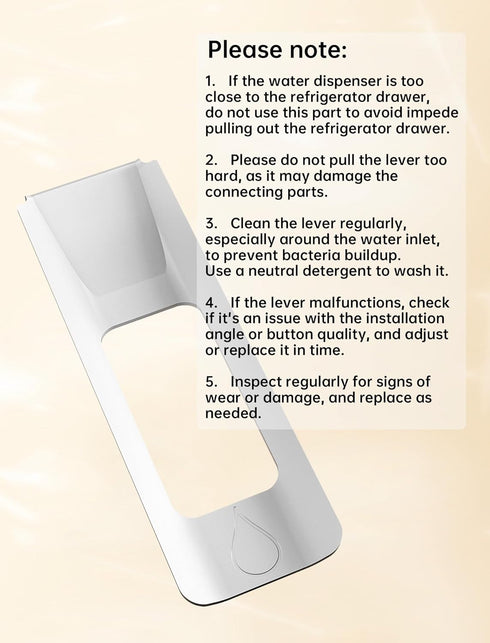 Water Dispenser Lever for Refrigerator, One-Handed Portable Operation Replacement for Whirlpool Models
