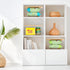 2 Set Counter Pantry Organizer and Storage, Stackable Trash Bag Dispenser Clear Acrylic Kitchen Pantry Baskets