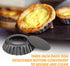 12 pcs Egg Tart Molds, 3" Mini Tart Pans with Removable Bottom, Reusable Quiche Bakeware for Pies, Desserts