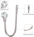 Curtain Holdback, 2pcs Wall Mounted Drapery Tiebacks with Clear Crystal Ball, Heavy Duty Metal Decorative Curtain