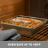 Square Cake Pan, Nonstick Baking Pan for Bread or Brownie, 9x9 Inch Bakeware Set of 2 with Diamond Texture