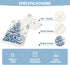 13x72 Inch Winter Trees Ball Table Runner Frosty Roses Burlap Table Runners, Christmas Xmas Seasonal Coffee Table