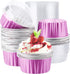 EUSOAR Cupcake Liners, 50pcs 5oz Disposable Ramekins, Aluminum Foil Muffin Liners Baking Cups Containers