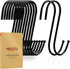 30 Pack Black S Hooks for Hanging, 3.5 Inch Heavy Duty Durable Metal Hooks for Hanging Jeans, Kitchen Utensils, Plants,