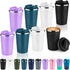 Volhoply 12 oz Double Wall Insulated Vacuum Travel Coffee Mug with Flip