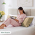 Love's Cabin Satin Body Pillow Pillowcase, 20x54 inches, Taupe, Similar to Silk with Envelope Closure for Hair and Skin