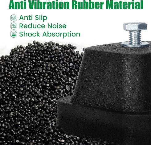 Forestchill Rubber Anti Vibration Mount Bracket, 4 Pack for Mini Split Air Conditioner, Noise & Shock Absorbing
