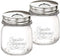 Bormioli Rocco Quattro Stagioni Set Of 2 Mason Jars, Salt and Spice Shaker with Adjustable Pour Holes, 11 Oz