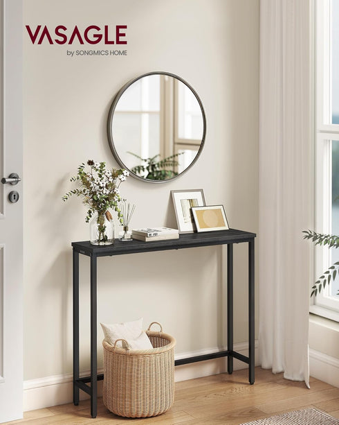 1 7.9 31.5 32 Inches, ULNT035BA01S VASAGLE Console Table, Entryway Table, One Piece Top, Easy Assembly, for Hallway