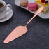 6-Piece Copper Serving Flatware Set, Stainless Steel Utensil Set, Includes Cake Server, Spoons, Fork, Knife