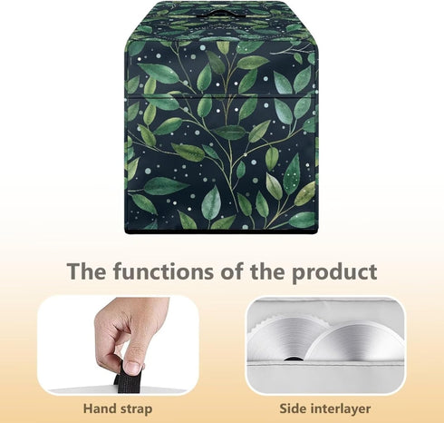 Food Slicer Cover, Waterproof Fabric Dust-Proof Durable Kitchen Electric Appliance Cover with Side Pocket, Dark Blue