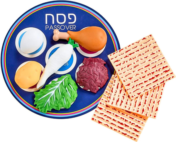 Rite Lite Passover Vinyl Seder Plate Food Play Set Pesach Seder Jewish