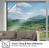Window Privacy Film with Free Installation Tools, One Way Daytime Static Cling Reflective Heat Control