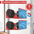 6pack (6pack-Red) SMRCAD Magnetic Spice Rack for Refrigerator, Magnetic Shelf for Fridge Space Saving Seasoning