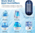 isinlive 12-Pack Demineralization Cartridge for HoMedics Ultrasonic Humidifiers, Filters Mineral Deposits