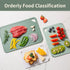 Plastic Cutting Board Set of 3, BPA Free, Large-Small Non-Slip Chopping Boards, Dishwasher Safe, Green