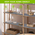 Drawer and Shelf Liner - Grey Non Adhesive Refrigerator Mats, Washable Plastic Pantry Liners for Kitchen
