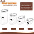 Set 24 PRAKI Airtight Food Storage Containers with Lids - PCS, BPA Free Kitchen and Pantry Organization, Plastic
