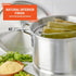 IMUSA Aluminum Steamer with Rack, 24 Qt, Silver