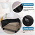 33"-34" H.VERSAILTEX Ottoman Cover Rectangle Fit Length Footrest Linen Look Ottoman Slipcovers Thick Covers Slipcover