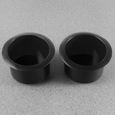 Cup Holder Insert for RV, Boat, Car, Couch, Golf Cart - 2pcs Plastic Universal Drop for Recliner, Pontoon Table (3.34"