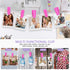 40 Pcs Plastic Baby Hanger Clips Slim-line Finger Clips Set for Velvet Clothes Hanger (Pink)