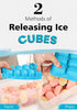 DOQAUS Ice Cube Tray with Lid and Bin, 4 Pack Easy Ice Pop Out Silicone Ice Cube Trays for Freezer, Stackable Storage