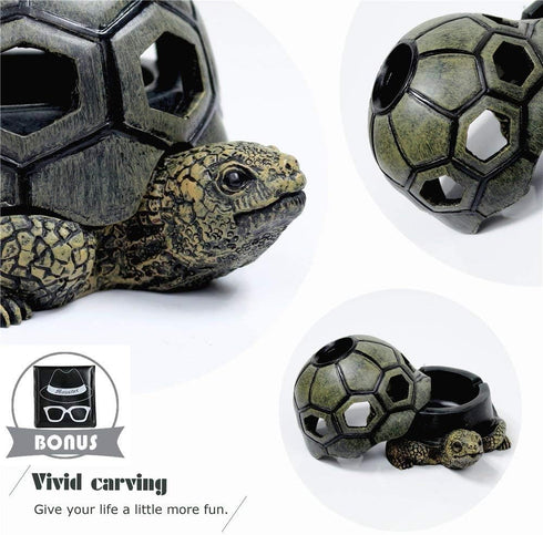 Monsiter QE Turtle Ashtrays - Cute Ash Tray for Home and Outdoor Use