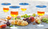 Silicone Drink Topper Nautical Design, Set of 4, 4" Cup Lids