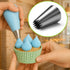 Suuker Extra Large Piping Tips Set (F02 F06 9FT R22L), Stainless Steel Round & Star Piping Tips for Cake Decorating